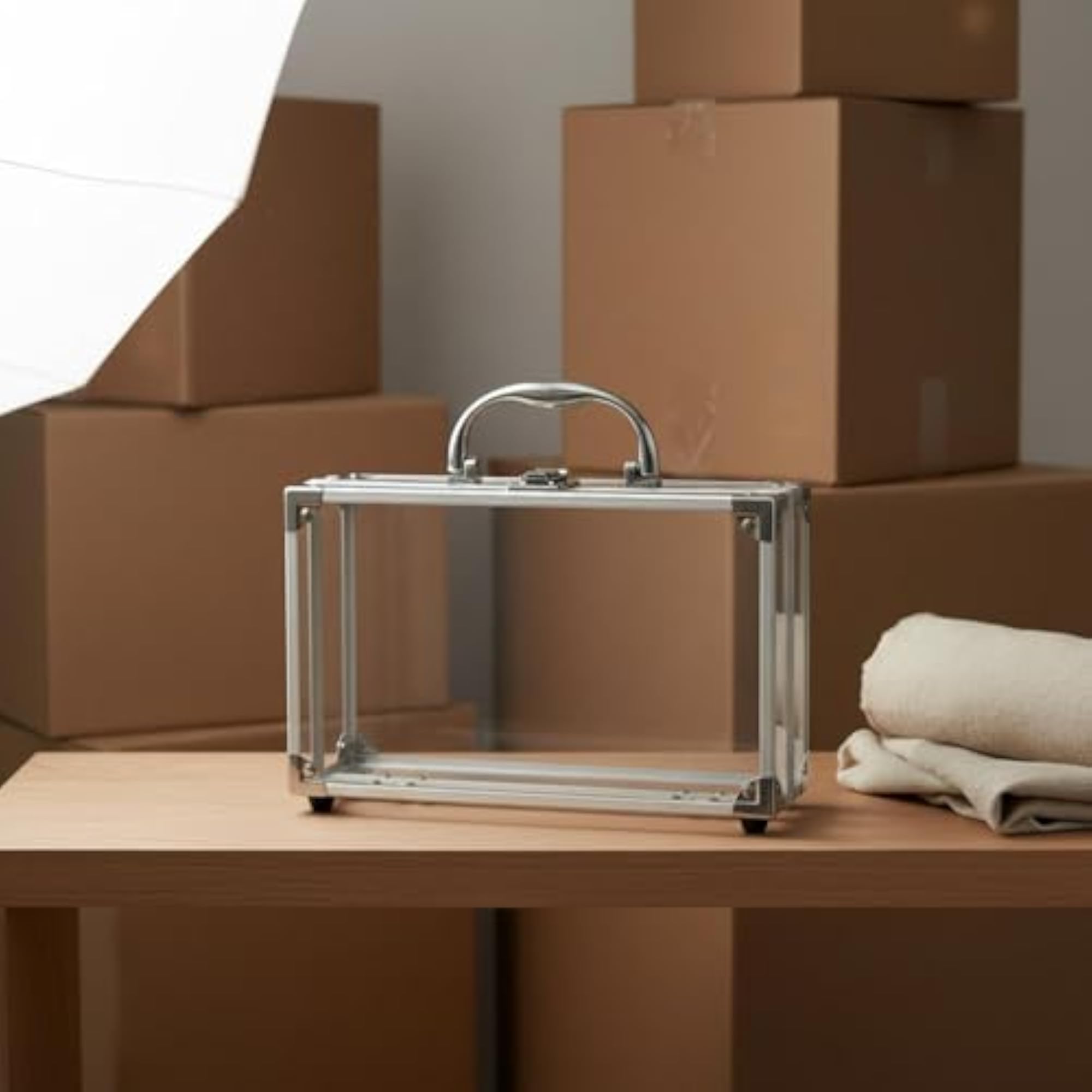 Transparent Makeup Case Large Capacity Storage Box