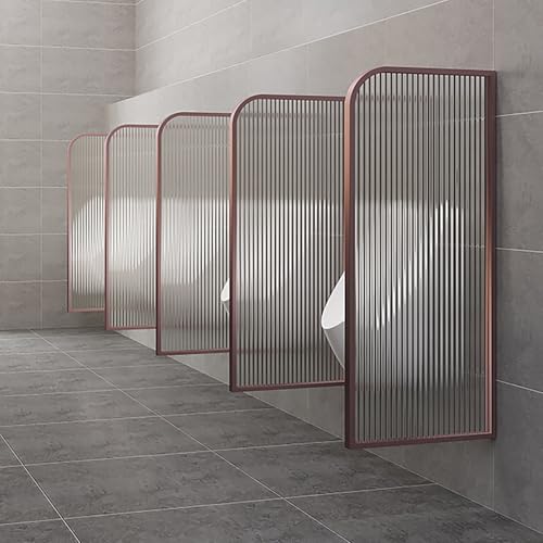 Cloison durable pour toilettes publiques écran urinoir design verre et inox