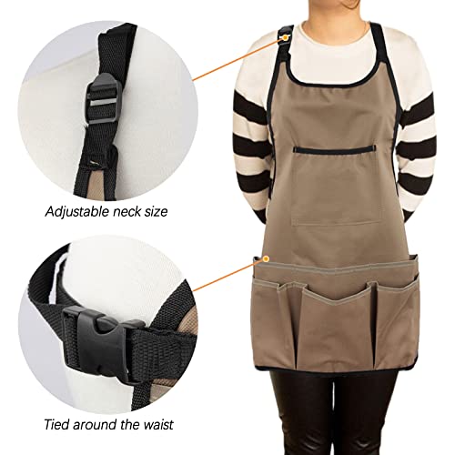 Patilwon Gardening Apron For Women With Pockets Potting Shed Aprons Greenhouse Accessories Gifts For Gardeners thumb #2