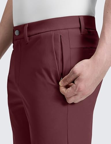 Image of CRZ YOGA All Day Comfy Golf Pants 28 inch /30 inch /32 inch /34 inch /36 inch | Decent Stretch, Wrinkle-Resistant, Casual, Slightly Tapered Leg, Flat Front, Pockets, Trousers for Men