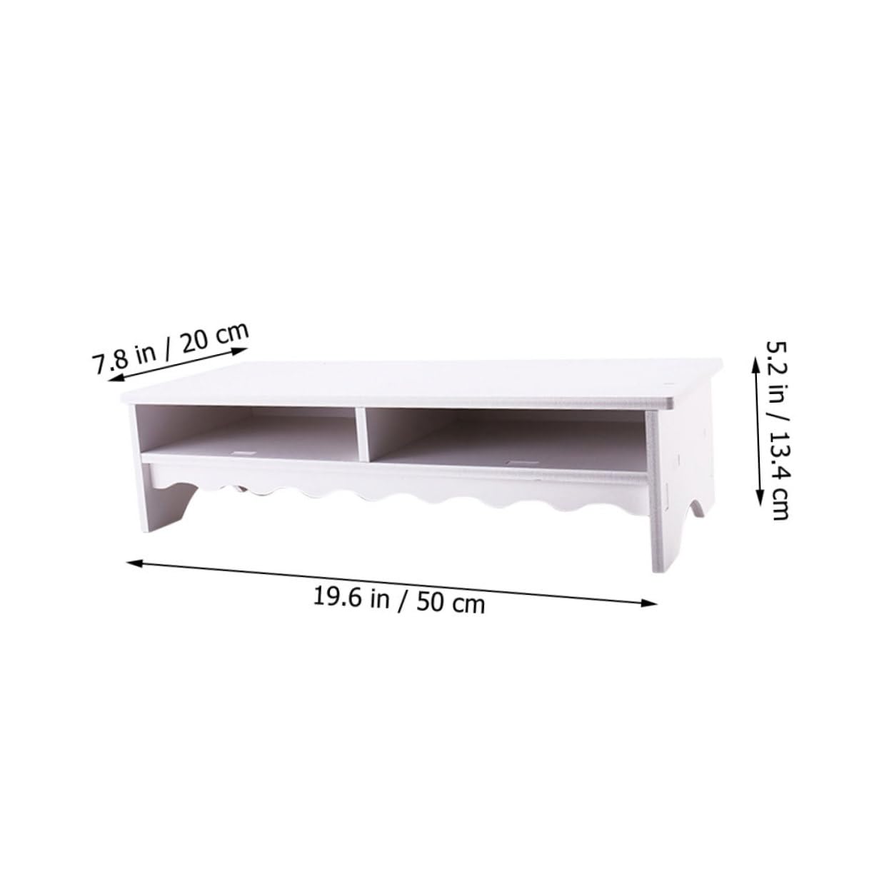 Support Ordinateur Portable Blanc avec Rangement Bureau, Bureau