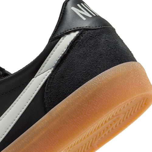 Nike Men's Killshot 2 Leather Sneakers, Black/Sail/Gum Yellow, 11.5 Medium US