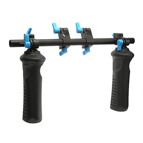 Fotga Dp3000 Front Double Handle Hand Grip,Video Camera Stabilizer With Clamp For 15Mm Rod Rail Base Plate Rig,Shoulder Pad Mount Dslr Camera Rig #TOP2
