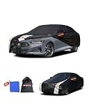 Multi-Layer Car Cover Custom Fit for Acura TLX(2014-2026), 100% Waterproof All Weather for Automobiles, Gift with Towel, Heavy Duty Car Covers for Rain Sun UV Protection with Door Zipper