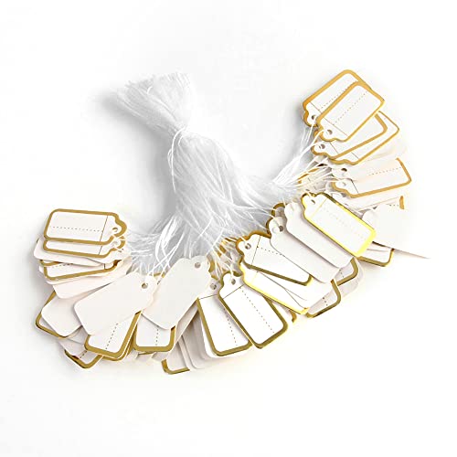 Étiquettes de prix pour bijoux avec ficelle pour stands de créateurs et ventes privées