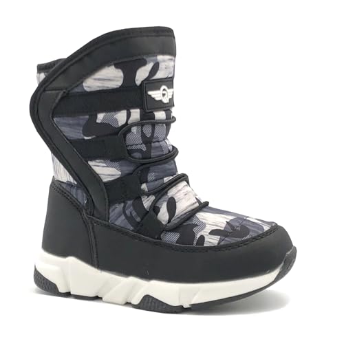 REDVOLUTION Girls Boys Unisex Snow Boots Slip-Resistant Waterpoof Winter Fashion Shoe (Toddler/Little Kid/Big Kid)