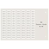 MarketConnect Card Kabelmarkierungen 4x10 mm • PVC FLAT 0,5 mm • 5600 Stück (112×50 Karten) • Für Flachtuben 0,5 mm • Kompatibel zu Code 42090B Cembre • Weiß