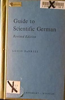 Hardcover Guide to Scientific German 1953 hardcover edition library binding published by Holt, Rinehart and Winston Book