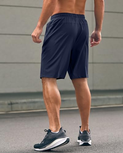 Image of G Gradual Men's Athletic Running Shorts with Zipper Pockets Quick Dry 7 inch / 5 inch / 9 inch Workout Gym Shorts for Basketball Hiking