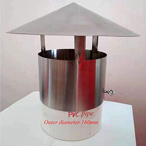 Chapeau de cheminée en acier inoxydable durable de 110 mm - 6