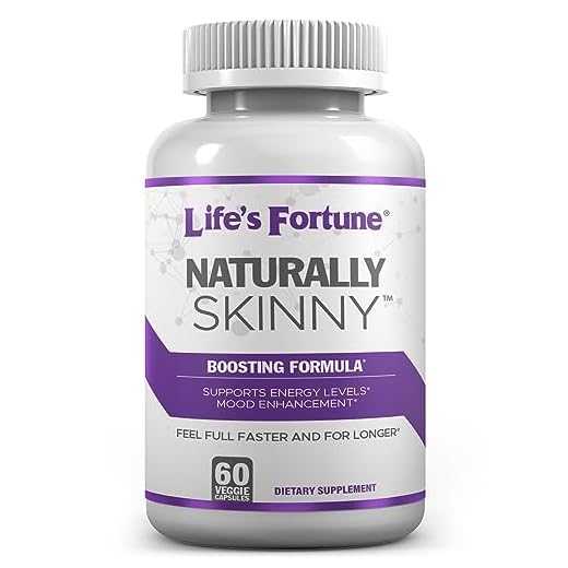 Life's Fortune Naturally Skinny Formula Helps to Boost Metabolism, Increasing Energy and Helping to Digest Quicker, 60 Veggie Caps