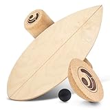 Wooden Balance Board - unique [incl. corc roller, corc hemisphere and balance ball] Balance Board Kids - Balance Boards for Adults - Indo Board Mobo Board Gibbon Board Giboard Slackboard Balancing