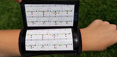 Image of Y23 - Football Wristbands - Wrist Coach - QB Wristband - Football Play Wristbands - Playbook Wristband