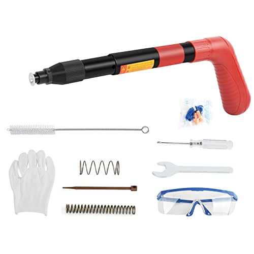 Rivet Gun Pistolet à clous en acier avec ronds 10 Pièces defense electrique cloueur Riveter pour Automobile, Chemin de Fer, Meubles, Instrument