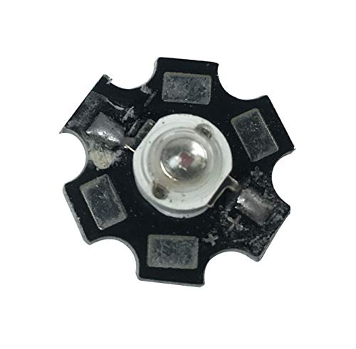 Led World 10 PCS 3W Yellow High Power LED Light Emitter 590-592NM with 20mm Star Base