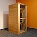 Sauna for Home Far Infrared Sauna Room for 1 Person Canadian Hemlock Wood Sauna for One Person Low-Emf Small Sauna for Home Single Indoor Infrared Sauna 980w with Reading Light, Speakers