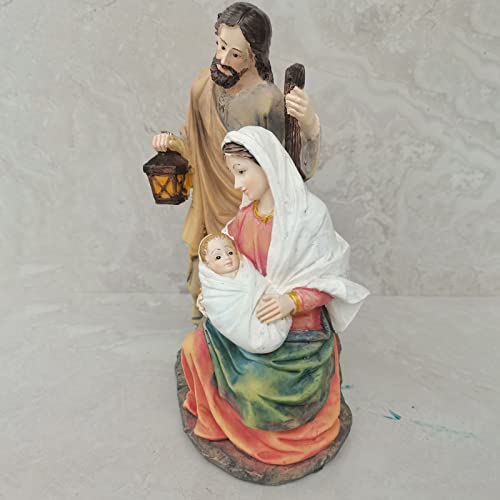 Decoração da estátua da Sagrada Família em miniatura Mary Joseph para a Área de de Natal da Sala da