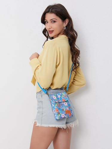 Image of Small Crossbody Phone Purse Wallet Bag Cute Crossbody Purse Cellphone Wallet Shoulder Bag For Women and Girls Gifts