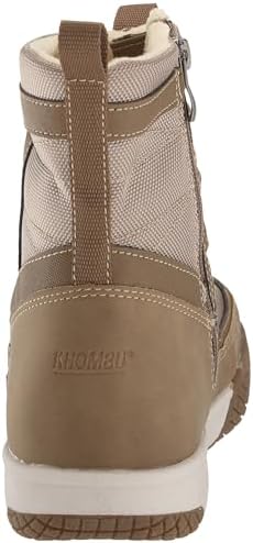 Khombu Beth Slip On Snow Boots for Women | Inside Zip Closure, Bungee Toggle, Modern Styling, Taupe, 6 | Image 2