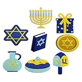 KONTONTY 8 Parches Bordados Para Mochila Con Decoración De Hanukkah De Dibujos Animados Parches Judíos Para Coser De Reparación Accesorios Para Festividades Judías Apliques