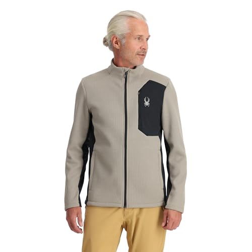 Image of Spyder Men's Bandit Hybrid Full Zip Mid Layer Jacket