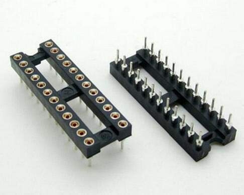 Wiring Connecting Terminals - 10PCS 24 Pin Round DIP IC Socket Adapter Narrow 24Pin Pitch 2.54mm Connector