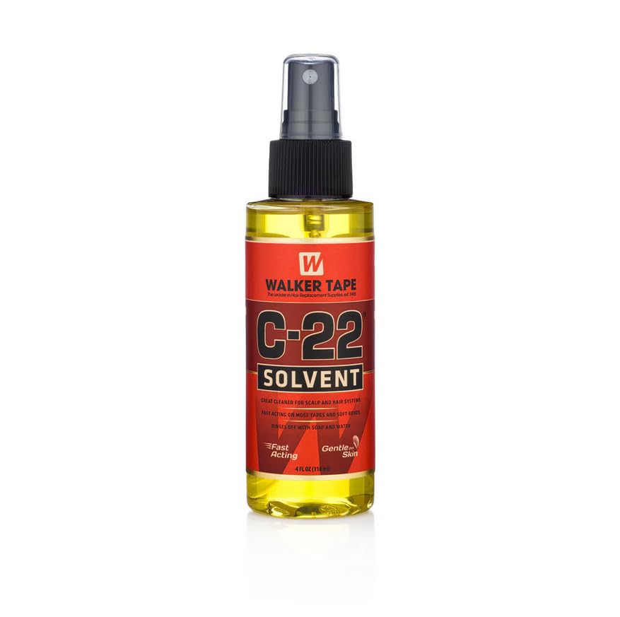 Ultra Hold Hair System 1.4oz Brush-On, 4oz C22 Citrus Solvent Wig Remover 2 Sponge Applicators (4 Item Kit)