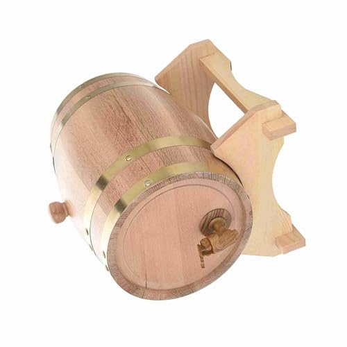 Oak Timber Wine Dispenser Stand for Liquor Storage (5L)