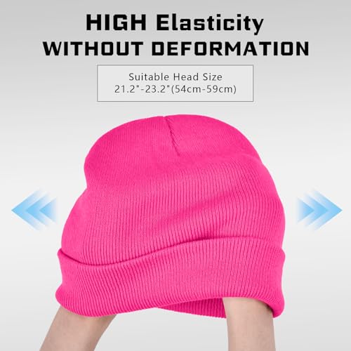 Image of ZOORON Beanie for Men Women Warm Winter Hat Unisex Soft Knit Cuffed Beanie | Skull Cap, Secure fit, Suits Daily Wear, Windproof, Essential Gear for Winter Jogging & Outdoor Sports