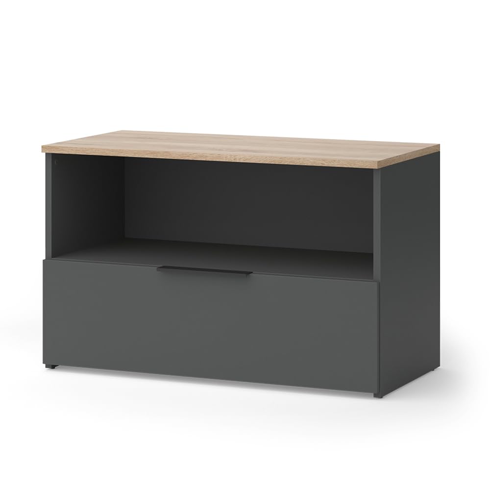 Vicco Commode Wido, Anthracite/Sonoma, 80x50cm