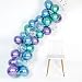 Mermaid Party Supplies Metallic Balloons Arch Kit 50Pcs Thicker Balloon for Birthday Bridal Shower Baby Shower Under The Sea Chrome Blue Confetti Purple Green Color