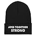 Hogue WS LLC Apes Together Strong Hat (Embroidered Cuffed Beanie) Wallstreetbets Gamestonk Meme Black