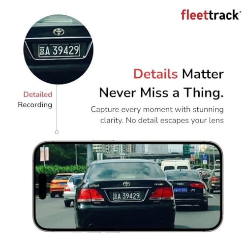 Image of Fleettrack 2K QHD DashCam for Car | 1440p HDR Recording | F1.8 Night Vision | 5.8GHz WiFi App Control | Voice Control | Parking Mode | Loop Recording | GPS Logger Support | Upto 128GB