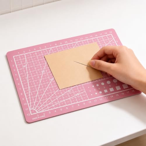 Tabla de corte A5 rosa auto-sanante para manualidades miniatura 1