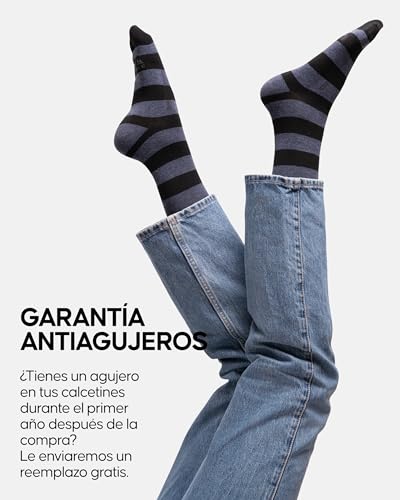 Calcetines de algodón orgánico suaves y transpirables pack de 6 4