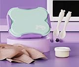 Kaiyzo Brotdose Kinder mit 4 Fächern Auslaufsicher Vesperdose mit Besteck Erwachsene Brotzeitdose...