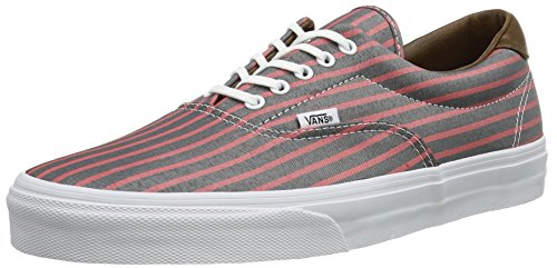 Vans Vans Unisex Era 59 (Stripes) Pink/True White Men's 8, Women's 9.5 Medium