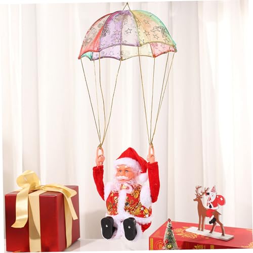 Jouet de Noël électrique Père Noël parachute idée cadeau enfant - 8