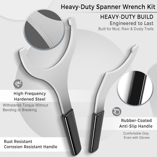 Image of 2.5 inch Spring Preload Spanner Wrench Kit fit for Arctic Cat, Can Am Maverick, Polaris RZR, Textron, and Yamaha YXZ Models with Preload Shock Body (for Fox 2.5 inch shock bodies)