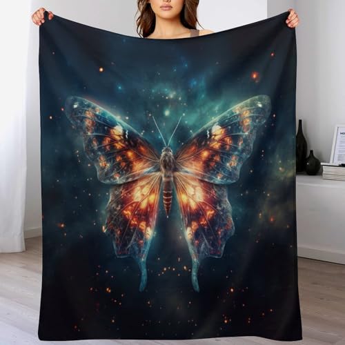 Couverture papillon douce et lavable pour réchauffer les nuits froides