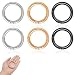 Produktbild Karabiner Rund 60mm, 6 Stück O Ring Feder Clips Runde Schlüsselring Zinklegierung Groß Karabinerhaken für Schlüsselanhänger Taschen Geldbörsen DIY Handwerkww