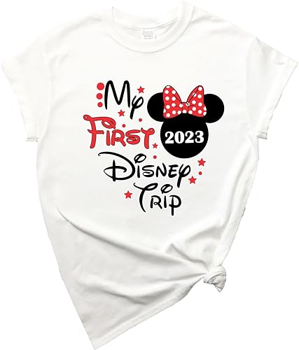 2024 My First Trip Family to Magical Kingdom Vacation Mickeey Minnnie Custom Tees Shirts Multicolor3