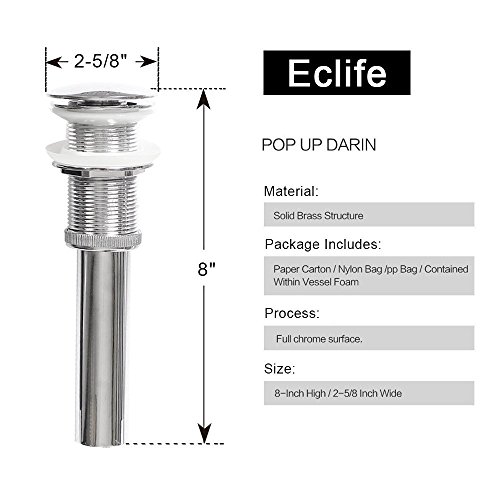 Eclife 14" Bathroom Vanity And Sink Combo White Small Vanity Square Ceramic Vessel Sink & 1.5 Gpm Water Save Faucet & Solid Brass Pop Up Drain (A07B08W) #TOP5