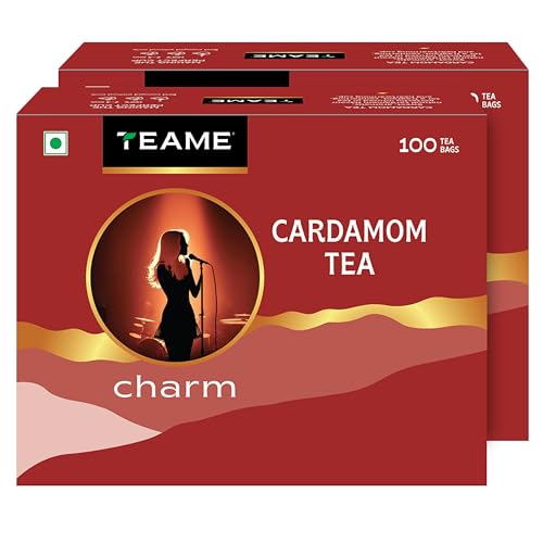 Image of TE-A-ME Black Elaichi Tea, 100 Bags (Pack of 2) | Elaichi Black Tea Bags 200 pieces