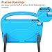 LEDNICEKER Kids Case for iPad 9.7 2018/2017 & iPad Air 2 - [Built-in Screen Protector][Light Weight Handle] Shockproof Stand Case for iPad 9.7 inch 2018(6th Generation) / 2017(5th Gen) - Blue