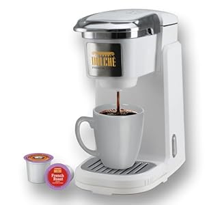 Dolché ONE, Coffee Maker for American Coffee Pods, Compatible with Keurig K-Cups 2.0 Capsules, White Color & UK Plug