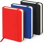 Small Pocket Notebook Set (3 Pack) – 3.7 x 5.7 in Hardcover Lined Journals, Mini Notebook with Elastic Closure, Portable Memo Book for Work, Travel, EDC, Assorted Colors