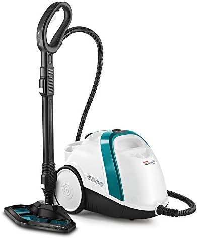 POLTI Vaporetto Smart 100 Steam Cleaner with Continuous Fill, Sanitize and Clean Floors, Carpets and Other Surfaces - Adjustable High-Power Steam Pressure Up to 58 PSI with 9 Accessories Included