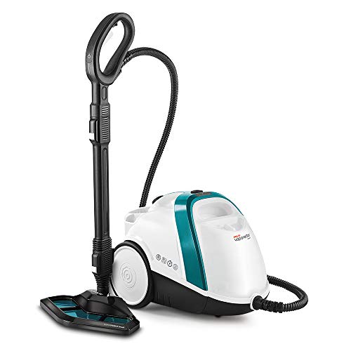 POLTI Vaporetto Smart 100 Steam Cleaner with Continuous Fill, Sanitize and Clean Floors, Carpets and Other Surfaces - Adjustable High-Power Steam Pressure Up to 58 PSI with 9 Accessories Included