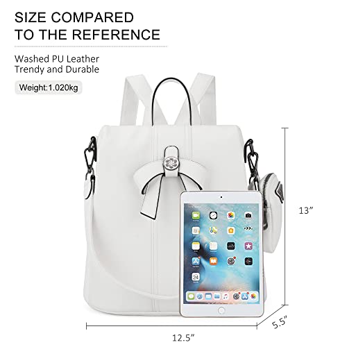 Image of ZOCAI Backpack Purse for Women Fashion Backpack Purses PU Leather Daypacks Anti-Theft Shoulder Bag Satchel Purse